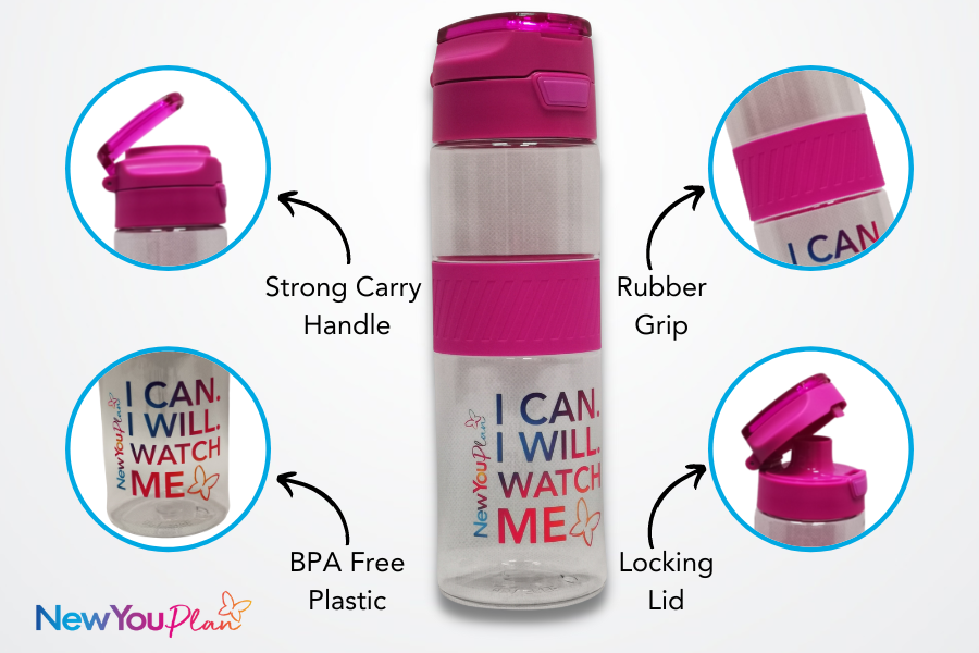 Purple water bottle new you plan accessories