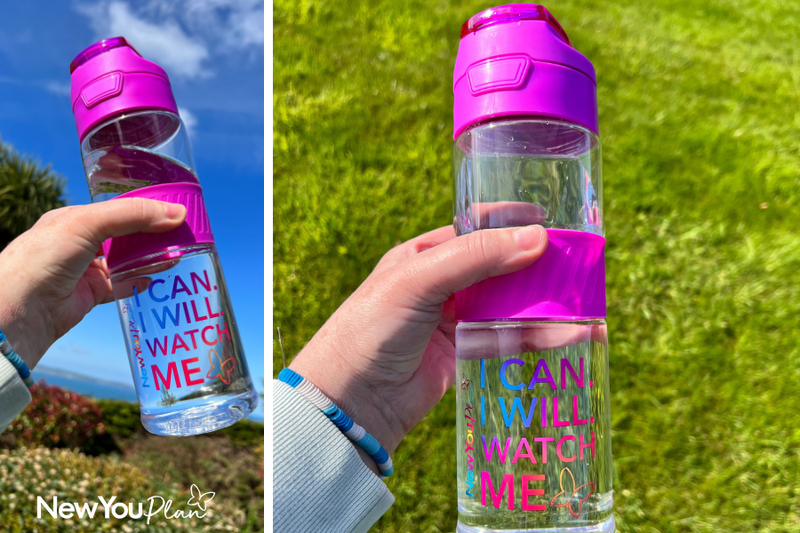 Purple water bottle new you plan accessories