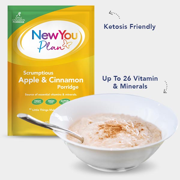 Vegetarian Low Calorie VLCD Apple Cinnamon Porridge