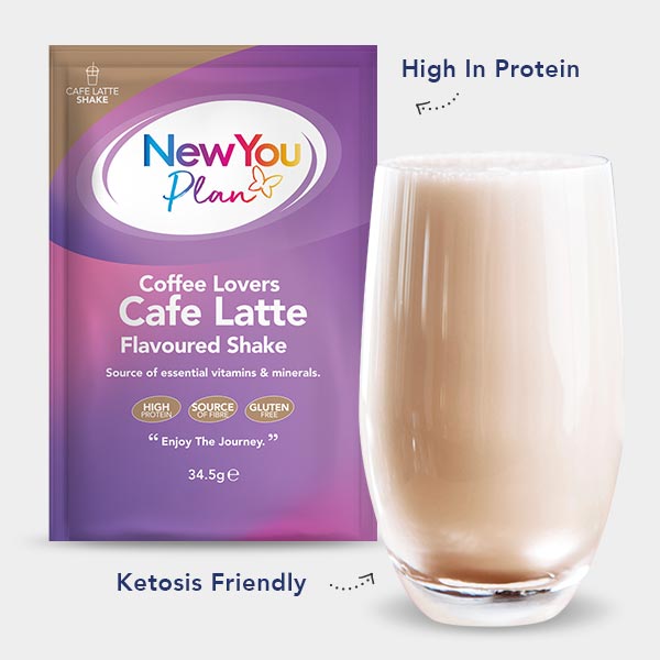 Vegetarian Low Calorie VLCD Cafe Latte Shake