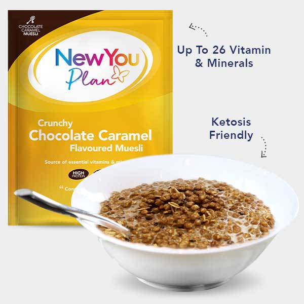 Vegetarian Low Calorie VLCD Chocolate Caramel Muesli