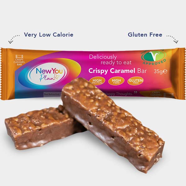 Vegetarian Low Calorie VLCD Crispy Caramel Total Bar