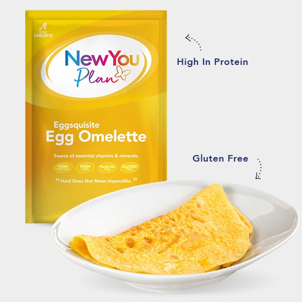 Vegetarian Low Calorie VLCD Egg Omelette Meal