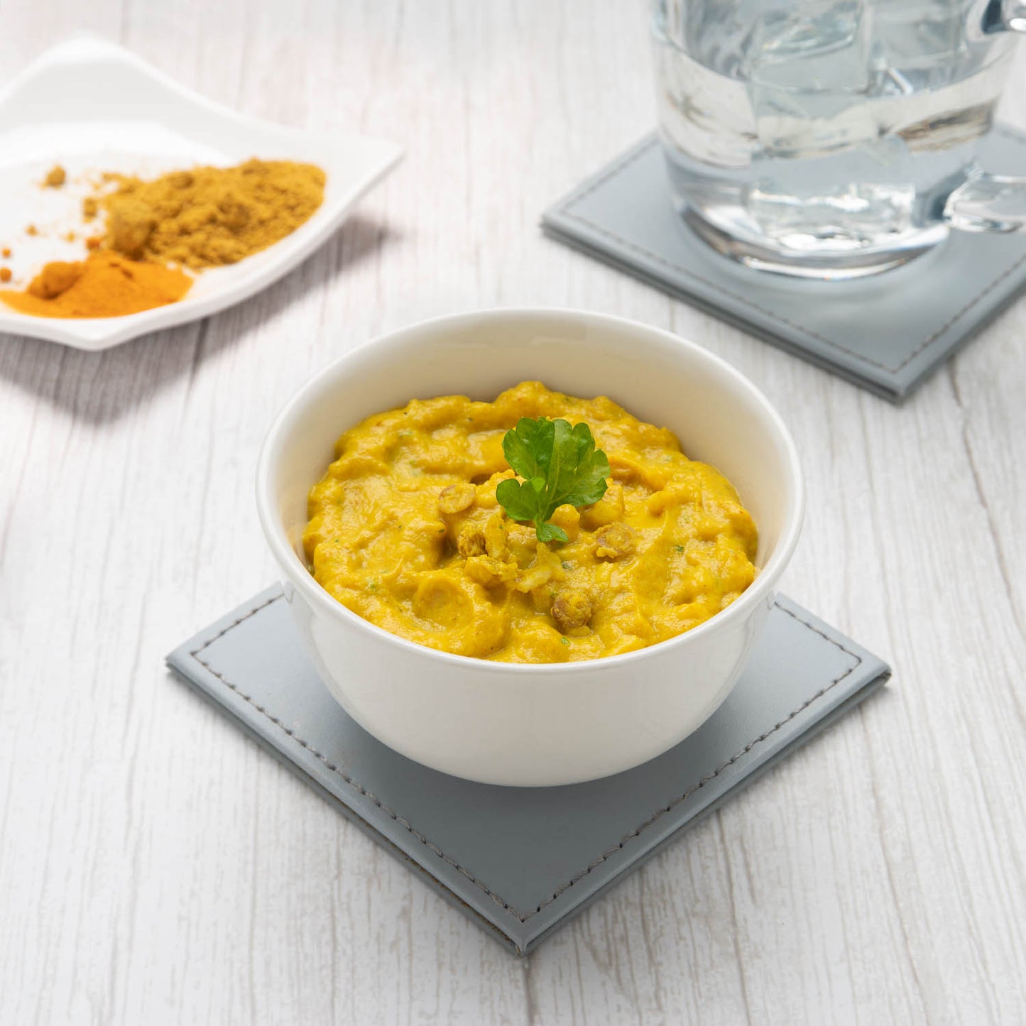 Vegetarian Low Calorie VLCD Indian Daal Curry Rice Meal