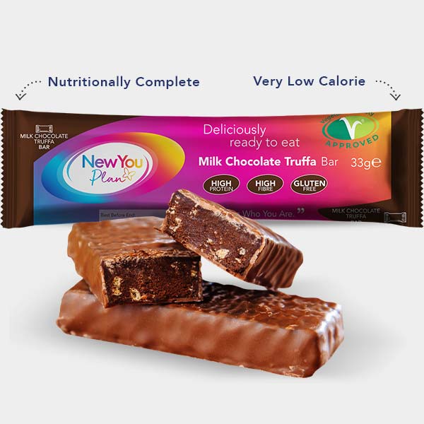 Vegetarian Low Calorie VLCD Milk Chocolate Truffa Total Bar