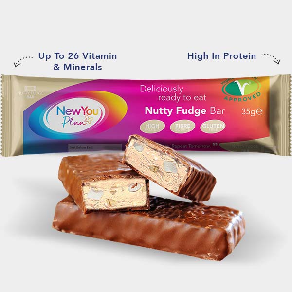 Vegetarian Low Calorie VLCD Nutty Fudge Total Bar