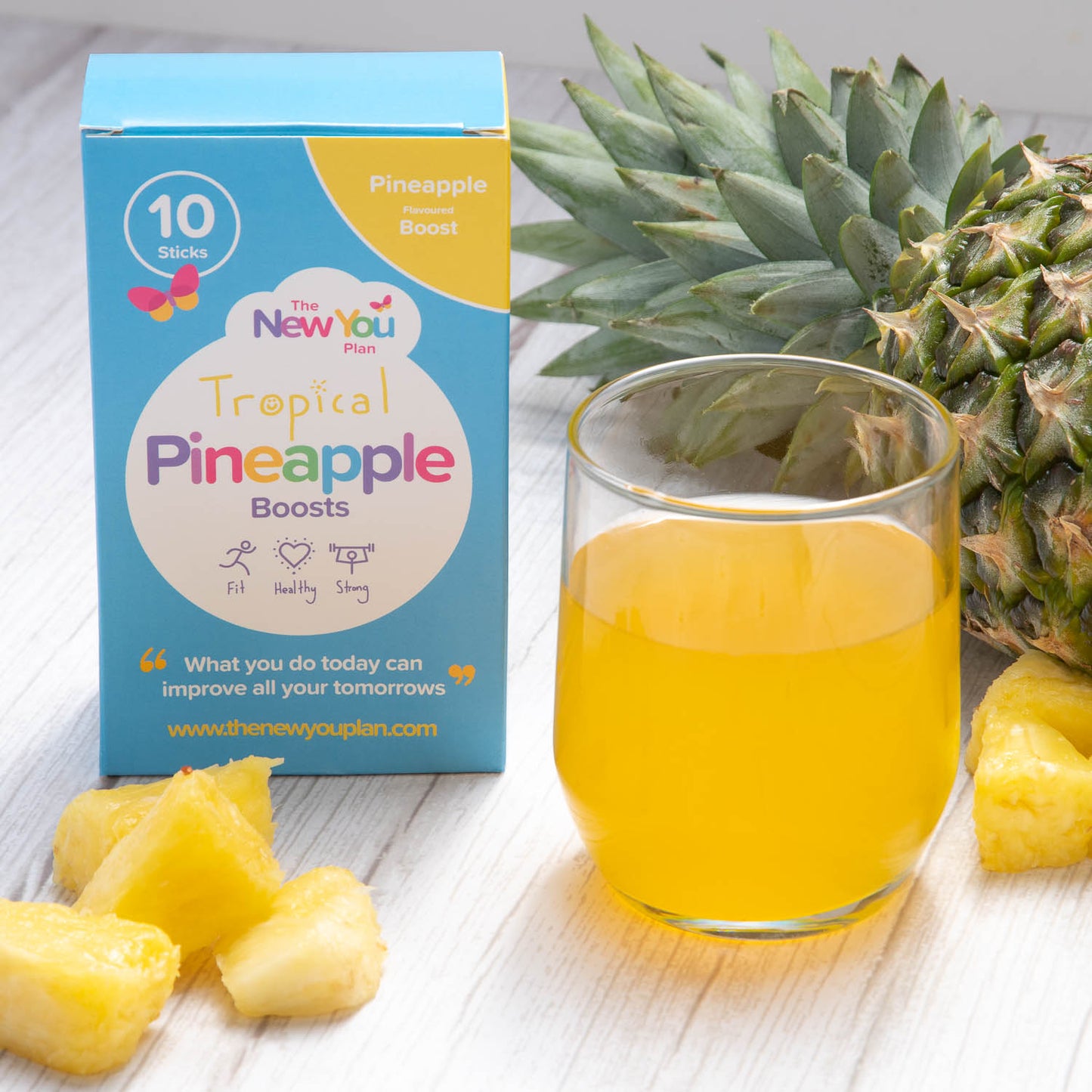 Vegetarian Low Calorie VLCD Pineapple Boosts