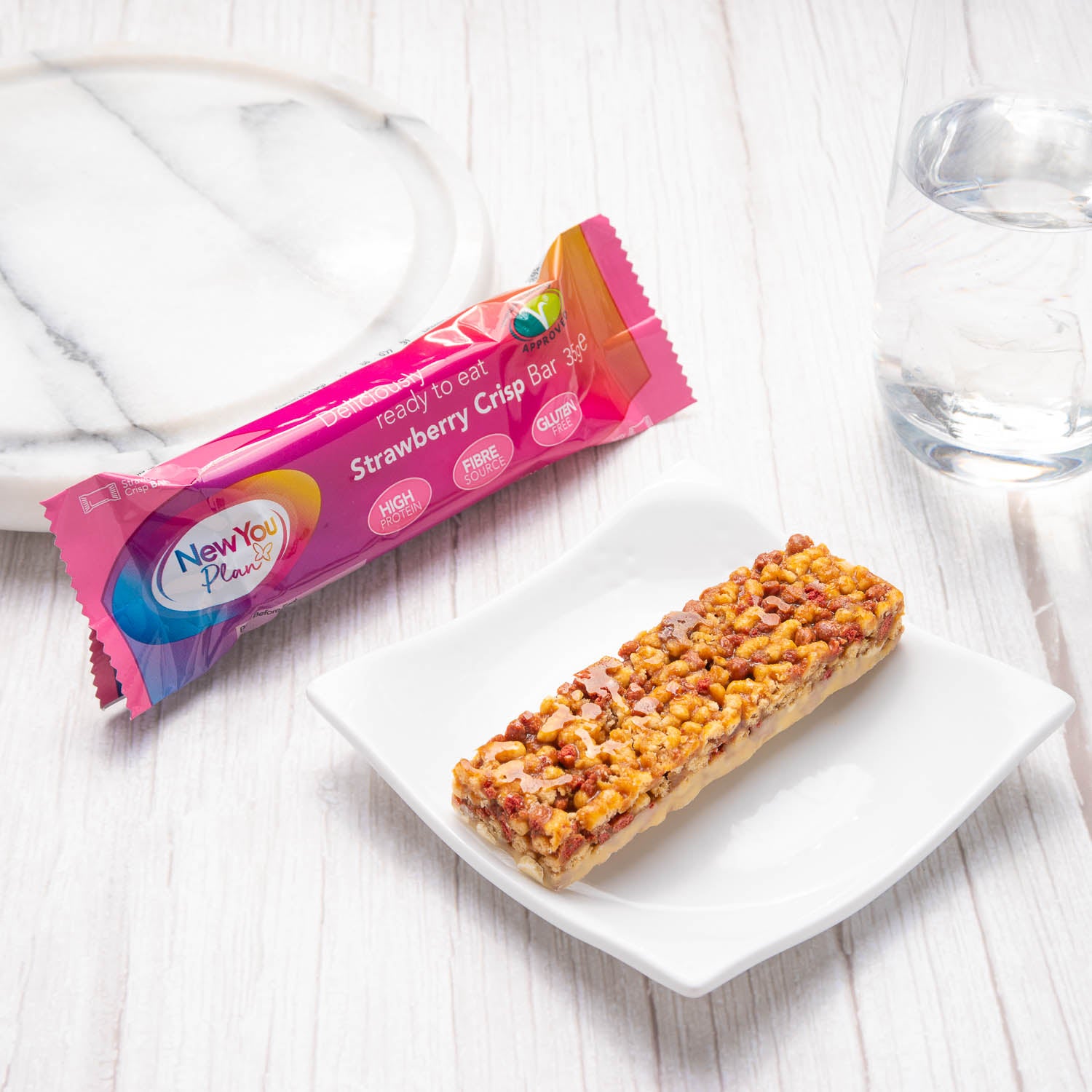 Vegetarian Low Calorie VLCD Strawberry Crisp Total Bar