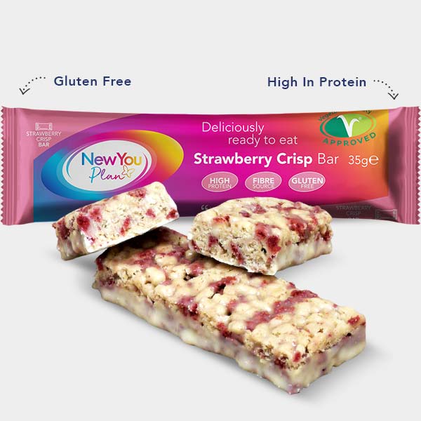 Vegetarian Low Calorie VLCD Strawberry Crisp Total Bar