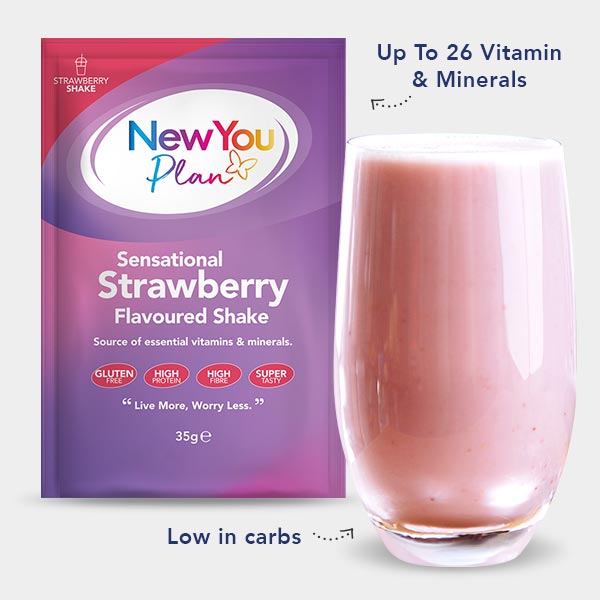 Vegetarian Low Calorie VLCD Strawberry Shake