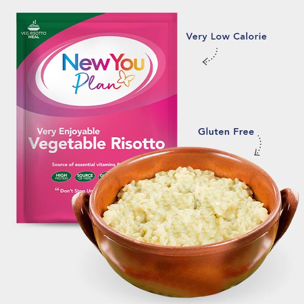 Vegetarian Low Calorie VLCD Vegetable Risotto Meal